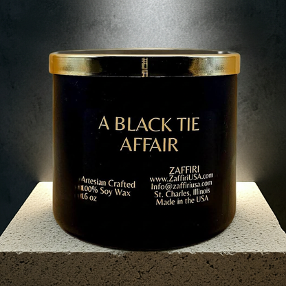 A BLACK TIE AFFAIR | 16oz Soy Wax Candle - Fragrance by ZAFFIRI