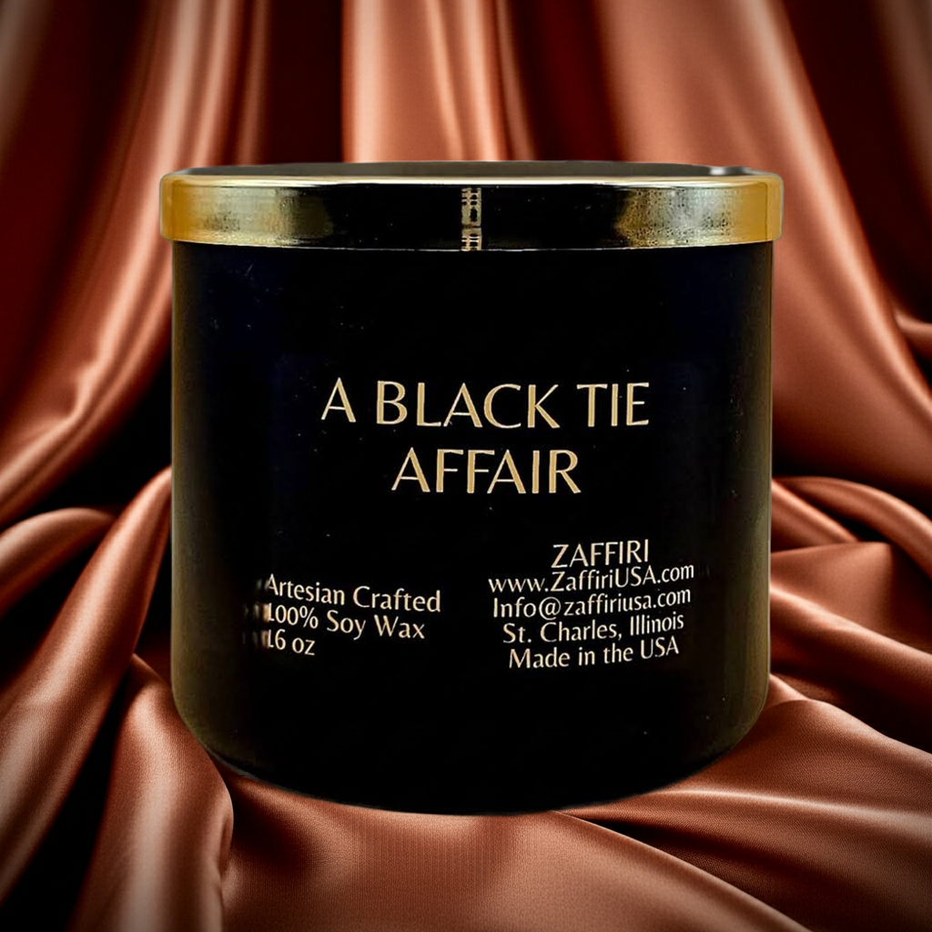 A BLACK TIE AFFAIR | 16oz Soy Wax Candle - Fragrance by ZAFFIRI