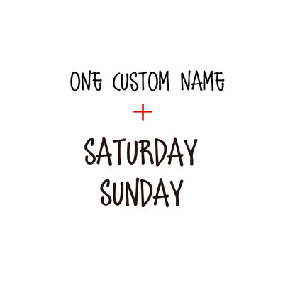 Days of the Week Labels | Personalized Vinyl Decals for Drawer and Storage Organization