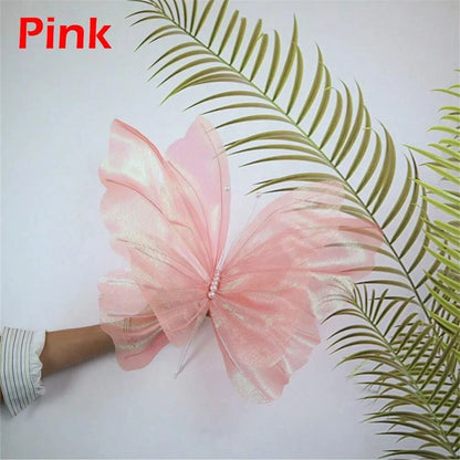 Décoration murale 3D papillon, papillon artificiel pour mariage, fête prénatale, anniversaire, fournitures de décoration de fête à faire soi-même, cadeau