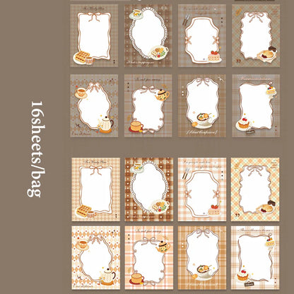 Mr.Paper 16Pcs Light Sleep Manuscript Sticker Pack | Hand-Drawn Journal Decor Kit