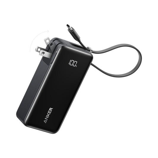Batería Externa Anker (10K, Fusion, Cable Integrado)