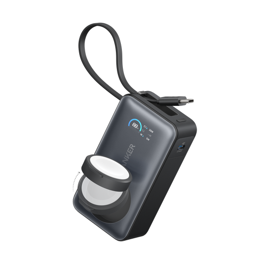 Batería externa Anker MagGo (10K, 35W, para Apple Watch)