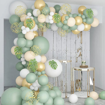 Sage Green Balloon Garland Arch Kit Wedding Birthday Party Decoration Kids Adult Wedding Balloons Baby Shower Decor Globos