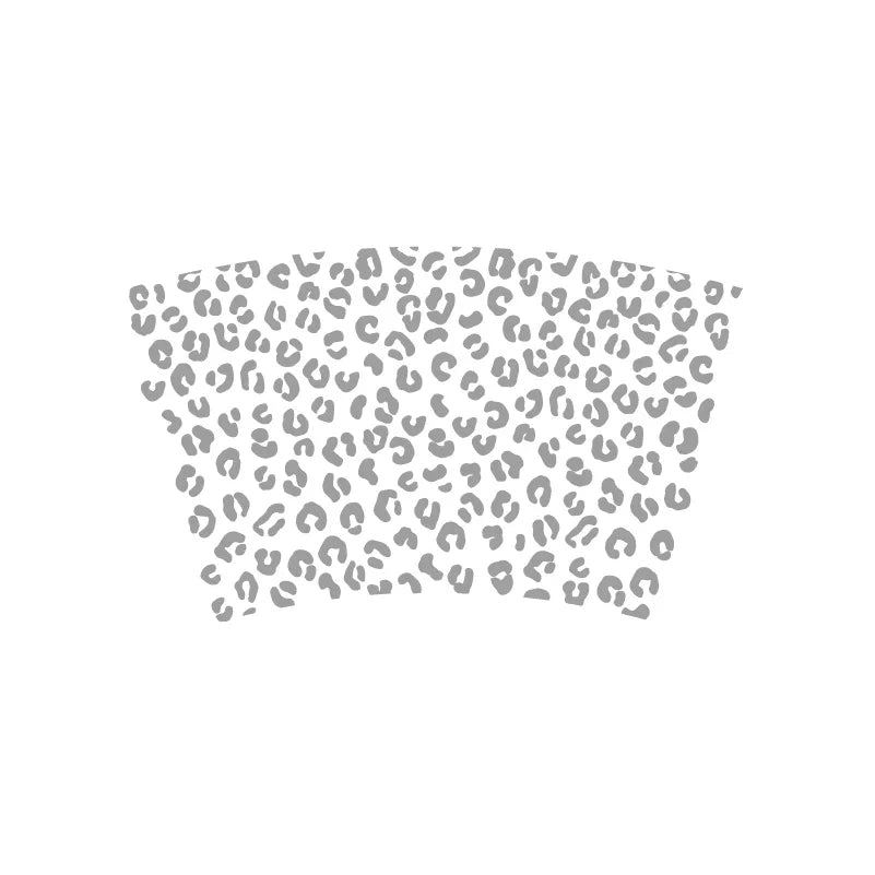Leopard Pattern Full Wrap Vinyl Sticker for 24 oz Cold Cup | Cheetah Coffee Cup Decal