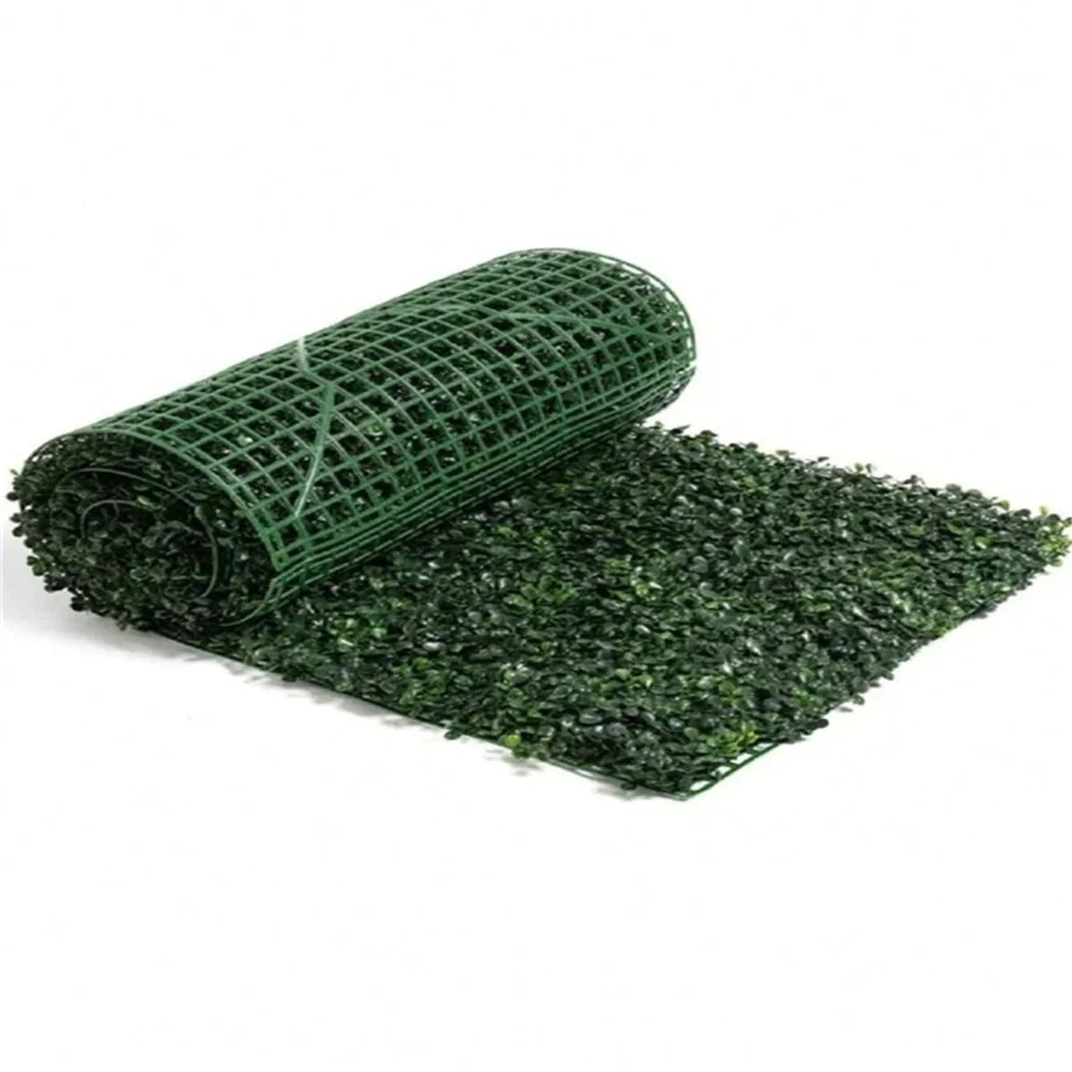 1 pc Gazon artificiel en plastique, panneau mural végétal, protection UV, décoration verte, clôture d'intimité pour décoration murale, décoration d'intérieur