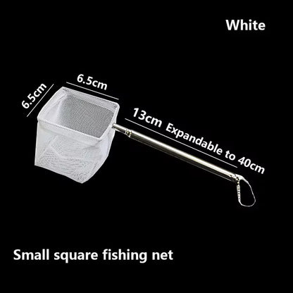 Aquarium Fish Net | Stainless Steel Small Fish and Shrimp Net for Tank Cleaning