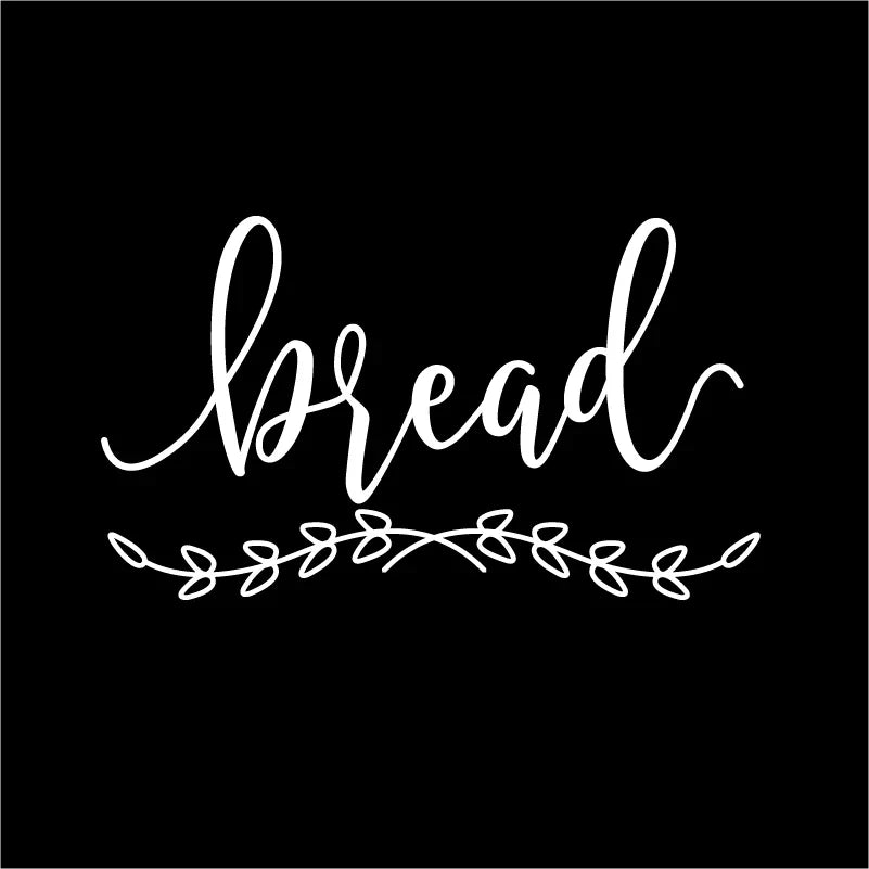 Farmhouse Bread Box Sticker | Kitchen Pantry Label Decal