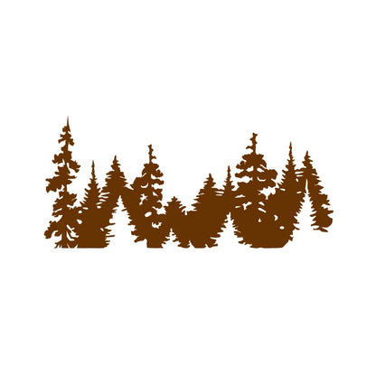 Mountain Forest Trees Vinyl Sticker Decal | Nature Adventure Wall Art for Car Laptop Window