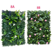 Green Plant Wall Panels Artificial Plant Wall Decoration Biological Plant Wall for Outdoor Garden Wedding Wall Fence Decoration