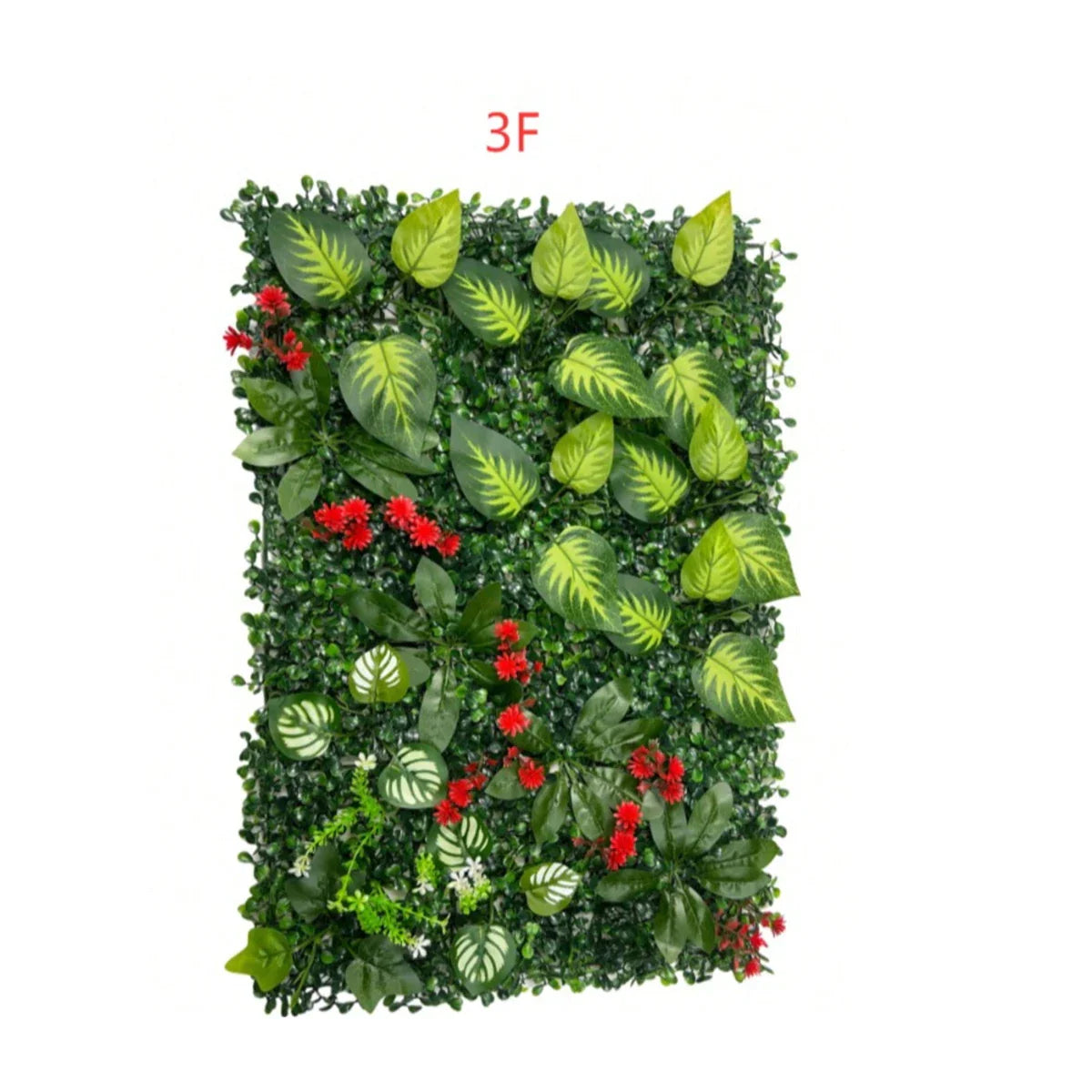 Paneles de Pared Verde Artificial Decoración de Hierba de Selva Falsa para el Hogar Jardín Alfombrillas de Vegetación Vibrante para Patio Exterior Bodas Navidad