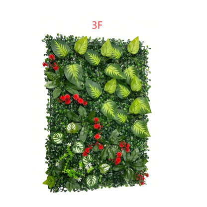 Paneles de Pared Verde Artificial Decoración de Hierba de Selva Falsa para el Hogar Jardín Alfombrillas de Vegetación Vibrante para Patio Exterior Bodas Navidad
