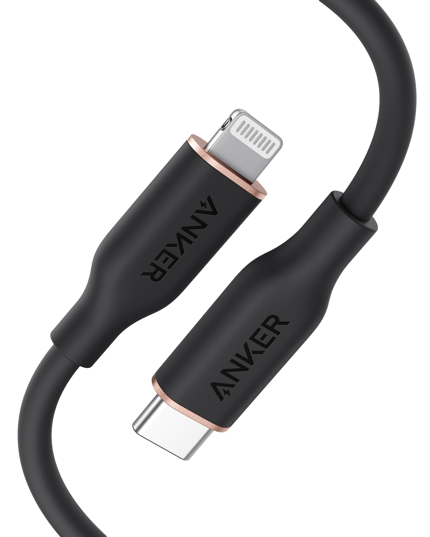 Anker <b>641</b> Cable USB-C a Lightning (Flow, 0.9 m de silicona)
