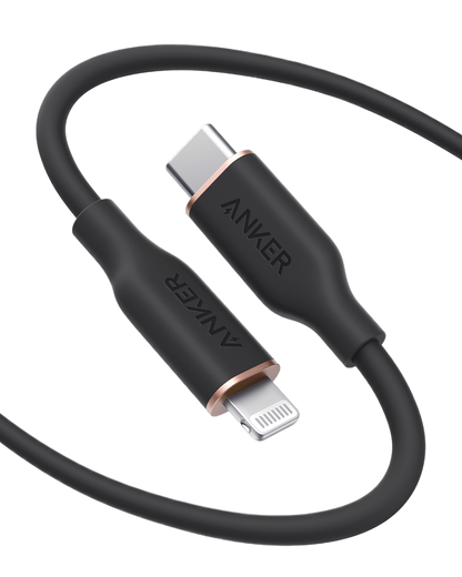 Anker <b>641</b> Cable USB-C a Lightning (Flow, 0.9 m de silicona)