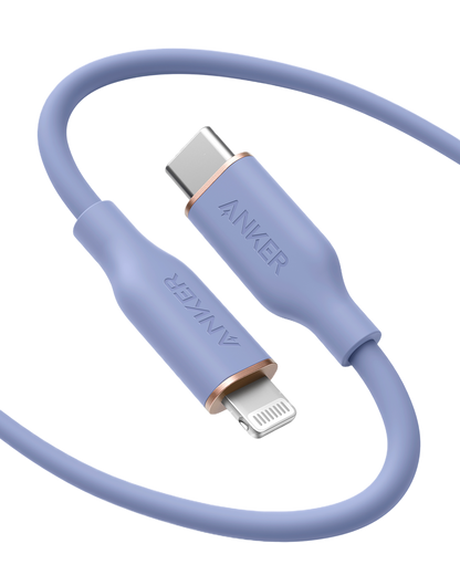 Anker <b>641</b> Cable USB-C a Lightning (Flow, 0.9 m de silicona)