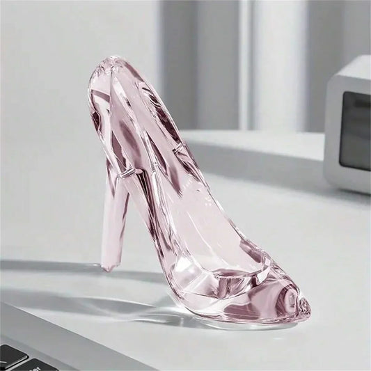 1pc Creative Acrylic Crystal Shoe Festival Party Decorations Wedding Venue Ornaments Princess Party Accessories Miniature Statue