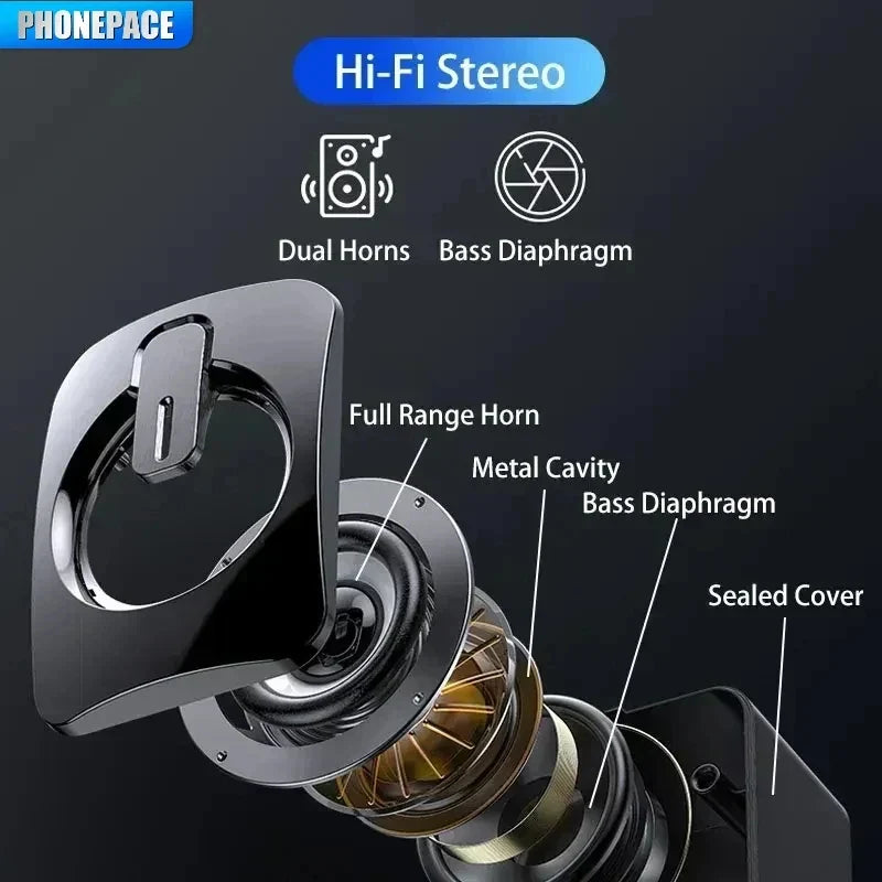 Computer Speaker Stereo Sound with Microphone – 3.5mm AUX PC Speaker for Home
