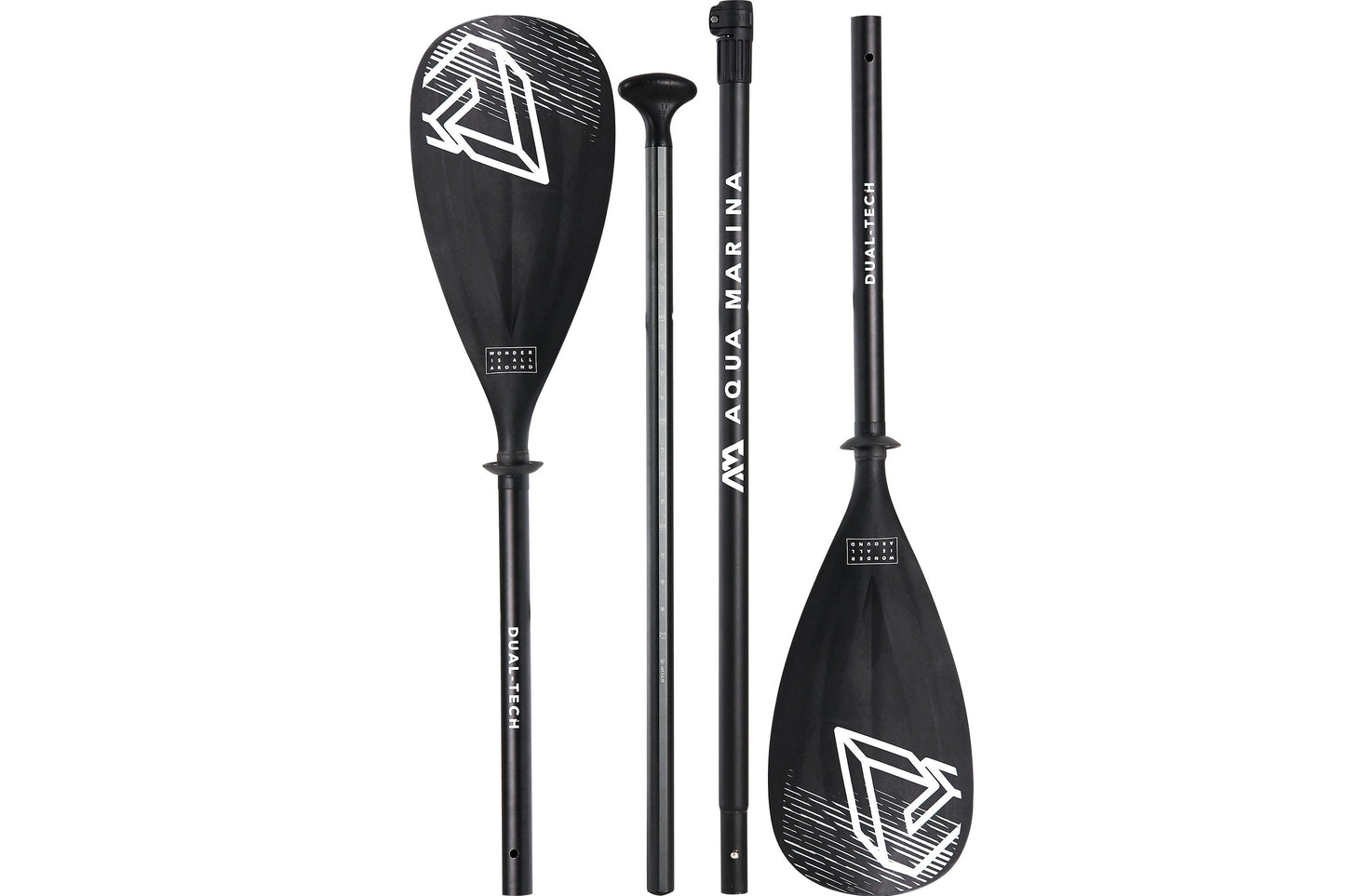 Aqua Marina DUAL-TECH 2-in-I Aluminum iSUP & Kayak Paddle (3-4 sections)