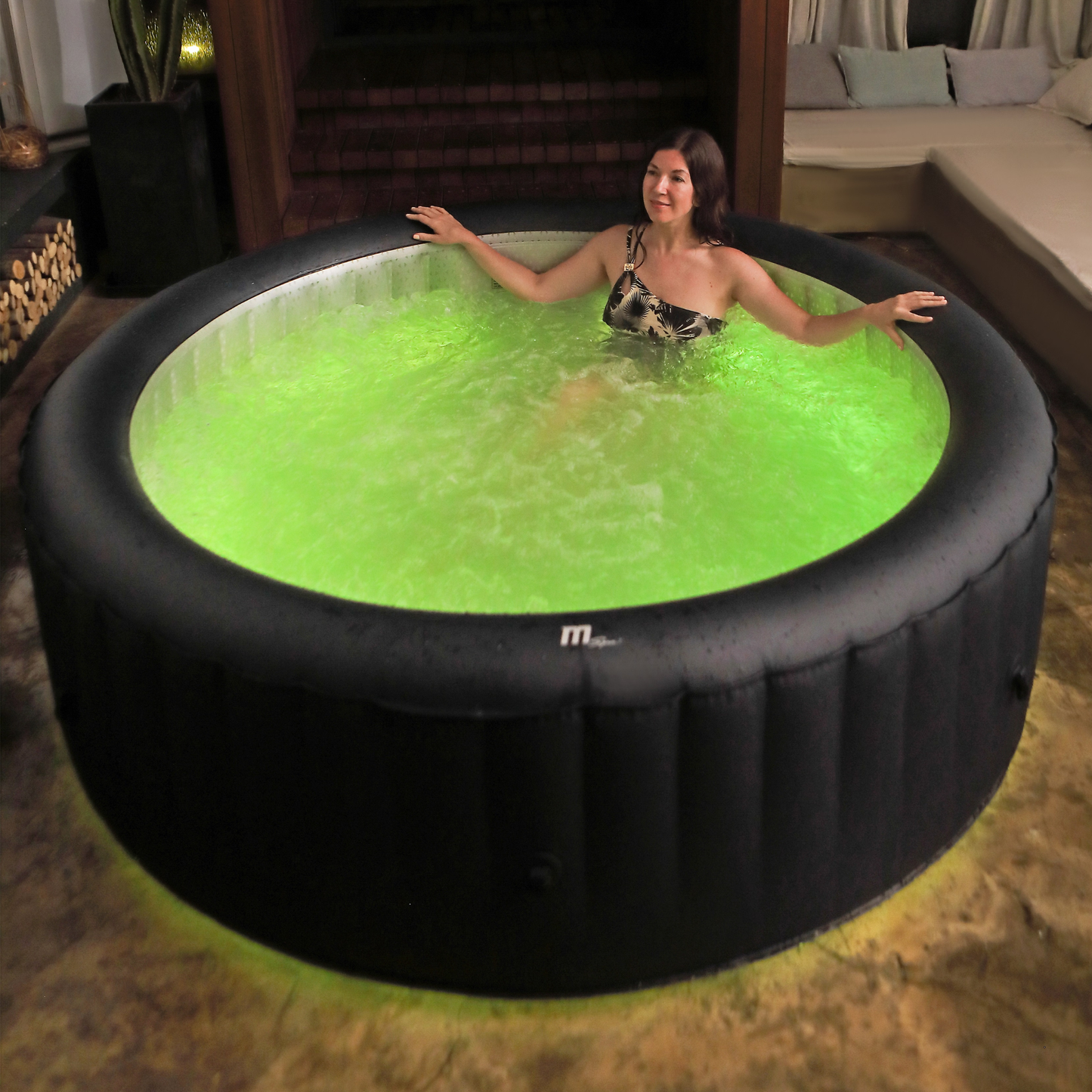 MSPA | AURORA | Urban Series | Inflatable Hot Tub & Spa | Light up the night | Upto 6 Person
