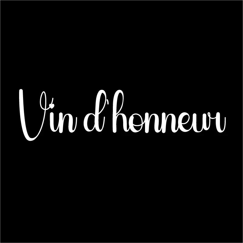 French Wedding Directional Sign Stickers | Baptism Party Personalized Vinyl Decals
