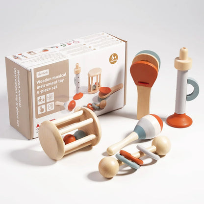 Kit de jouets éducatifs Montessori en bois pour enfants, ensemble d'instruments de musique xylophone
