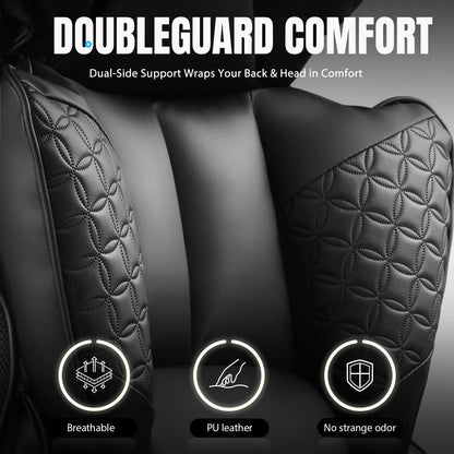 Ergonomic Leather Gaming Chair High Back Office Chair with Footrest