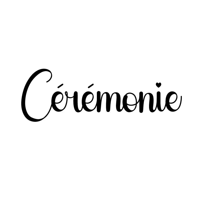 French Wedding Directional Sign Stickers | Baptism Party Personalized Vinyl Decals