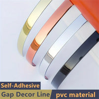1 ruban autocollant PVC 5 m 1,1 cm pour décoration de carreaux - Bande adhésive étanche pour cadres de décoration murale