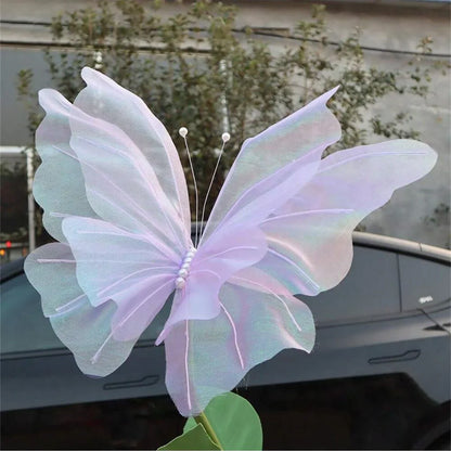 Décoration murale 3D papillon, papillon artificiel pour mariage, fête prénatale, anniversaire, fournitures de décoration de fête à faire soi-même, cadeau