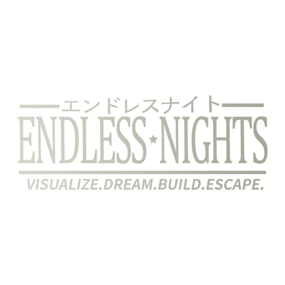 Endless Nights Japanese Vinyl Sticker | JDM Drift Stance Anime Decal for Car Window Bumper
