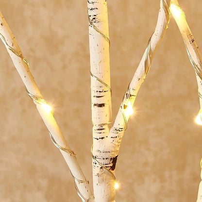 1PC 50LED White Artificial Branches Lights,Indoor USB Powered Warm White Decoration Light For Home,Restaurant,Coffee,Store