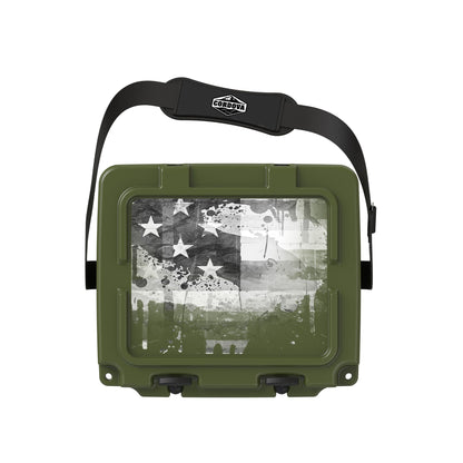 American Flag Hard Cooler