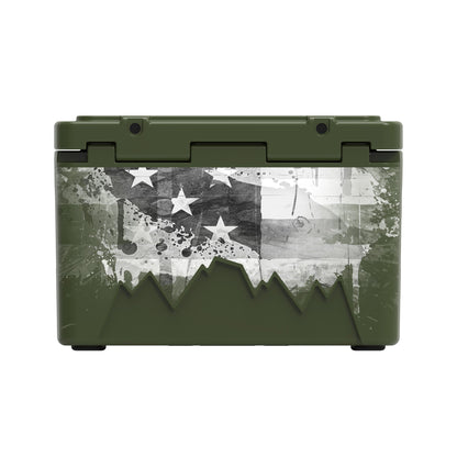 American Flag Hard Cooler