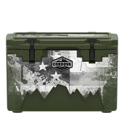 American Flag Hard Cooler