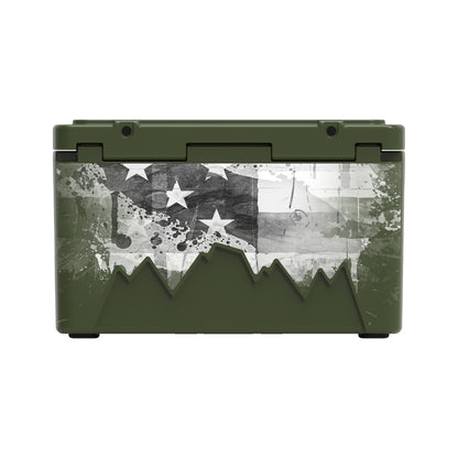 American Flag Hard Cooler