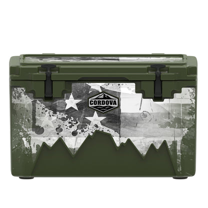 American Flag Hard Cooler