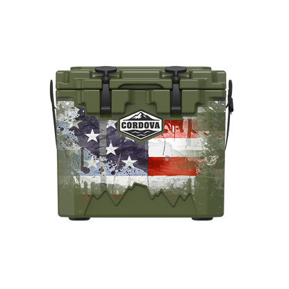 American Flag Hard Cooler