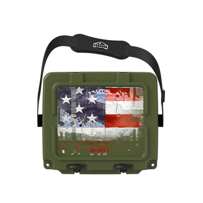 American Flag Hard Cooler