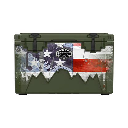 American Flag Hard Cooler