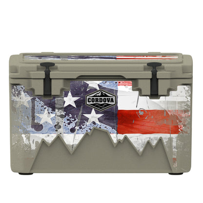 American Flag Hard Cooler