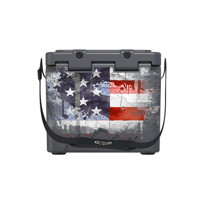American Flag Hard Cooler