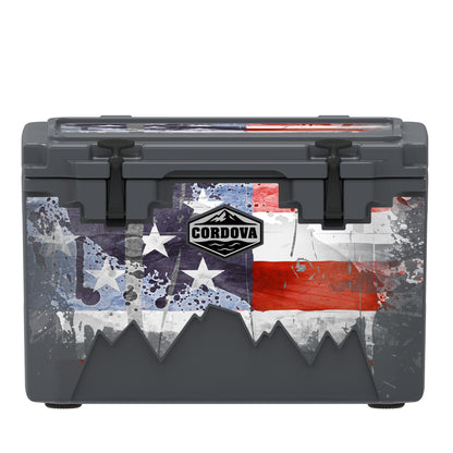 American Flag Hard Cooler