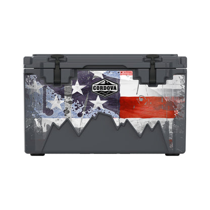 American Flag Hard Cooler