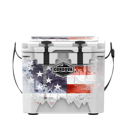 American Flag Hard Cooler