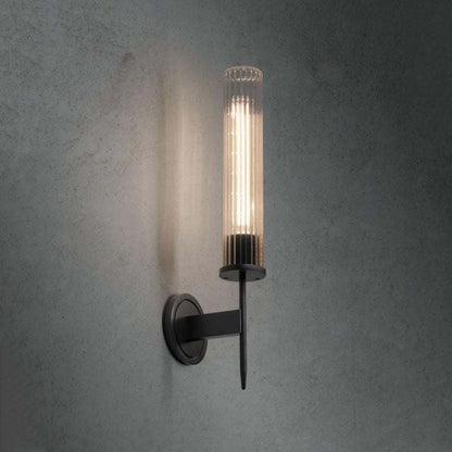 Solid Brass Wall Sconce with Glass Shade E26 15.7" Lamp