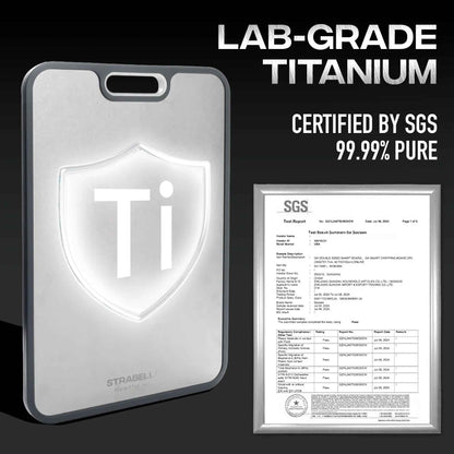 Titanium Cutting Board — Antibacterial, Scratch-Resistant | Strabella