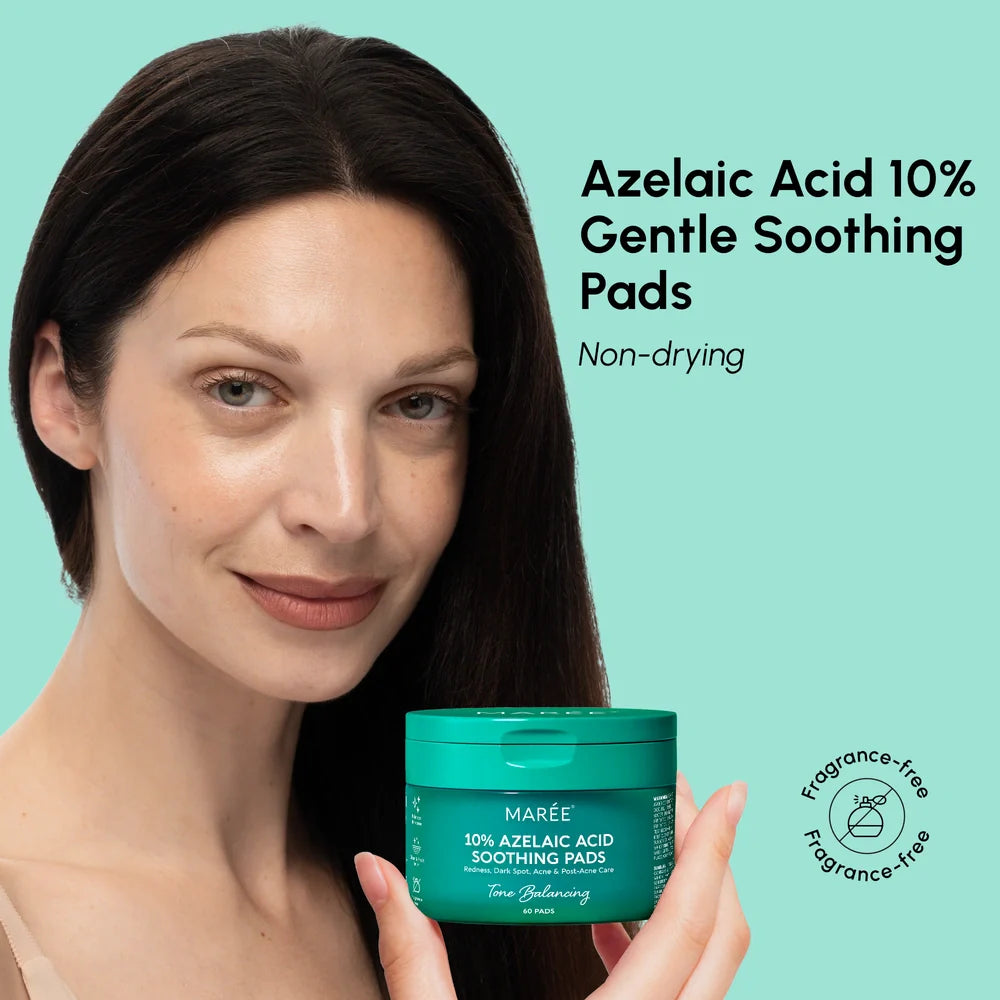 Azelaic Acid Glow Pads – Soothe Redness, Reduce Blemishes & Even Skin Tone