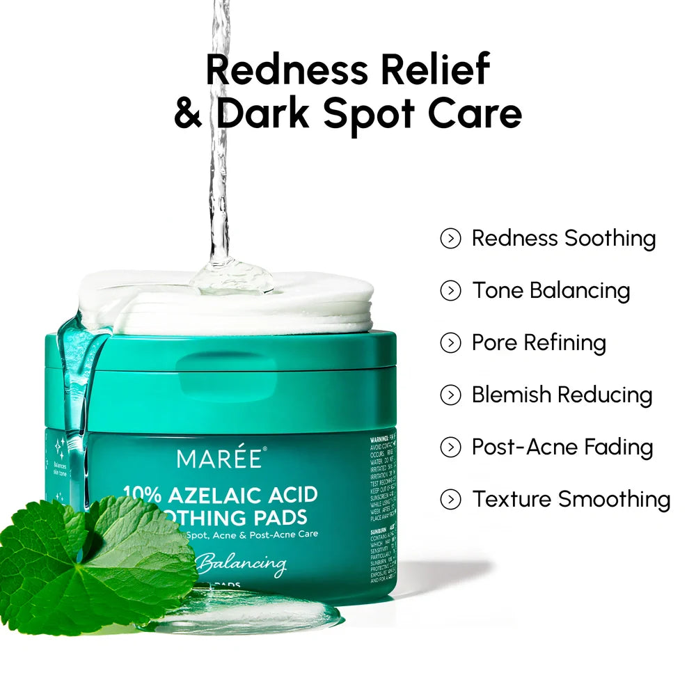 Azelaic Acid Glow Pads – Soothe Redness, Reduce Blemishes & Even Skin Tone
