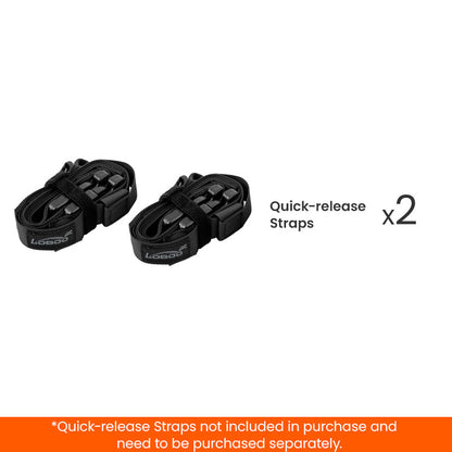LOBOO Quick-Release Elastic Motorcycle Luggage Straps - 2 Sets