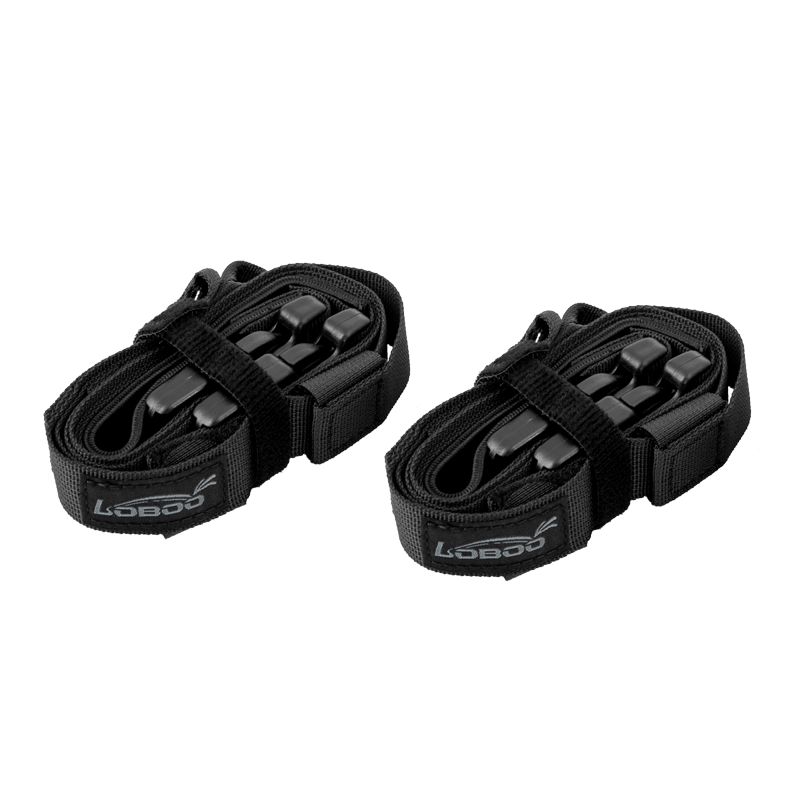 LOBOO Quick-Release Elastic Motorcycle Luggage Straps - 2 Sets